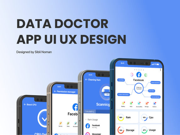 App ui ux design Data Doctor